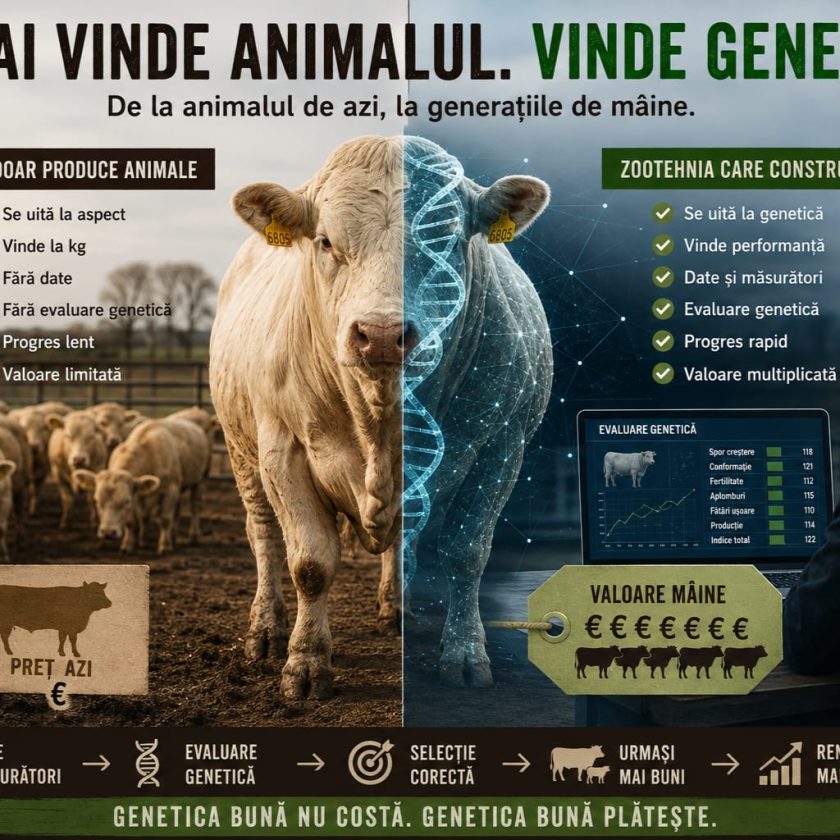 Cum se creează valoarea genetică în zootehnie? Nu vreau doar un taur frumos. Vreau un taur care îmbunătățește efectiv efectivul.